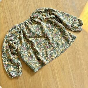 Old Navy Kids Long Sleeve Plush Knit Floral Top